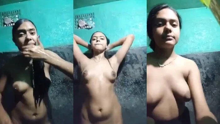 Hot Bengali Village Girl Taking Bath In Bathroom Sex Video